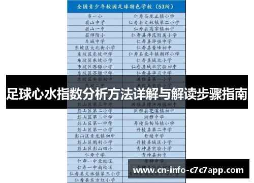 足球心水指数分析方法详解与解读步骤指南 足球心水指数分析方法详解与解读步骤指南