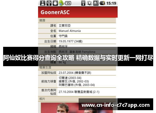 阿仙奴比赛得分查询全攻略 精确数据与实时更新一网打尽 阿仙奴比赛得分查询全攻略 精确数据与实时更新一网打尽